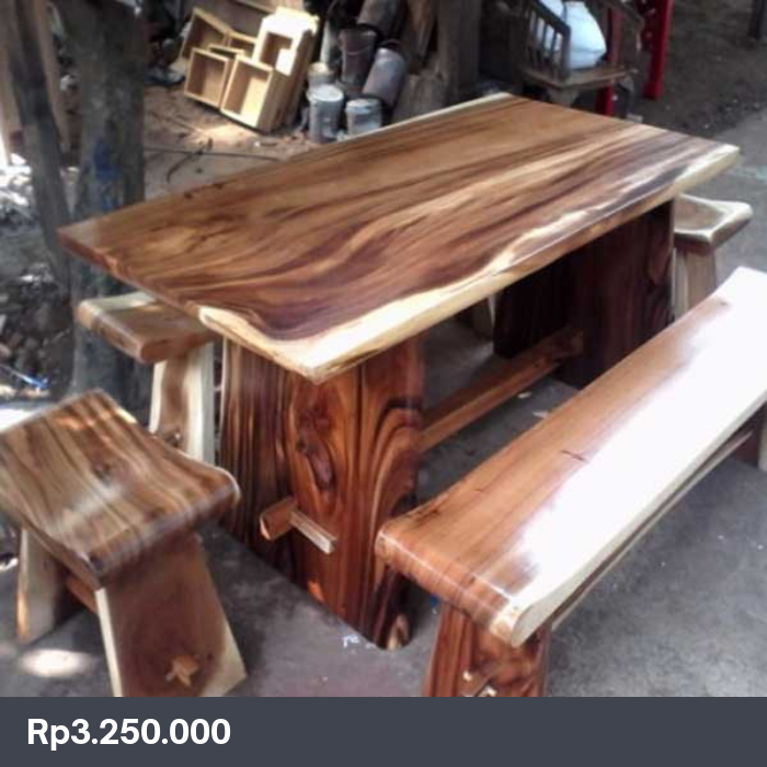 Set  Meja Makan Trembesi Sate