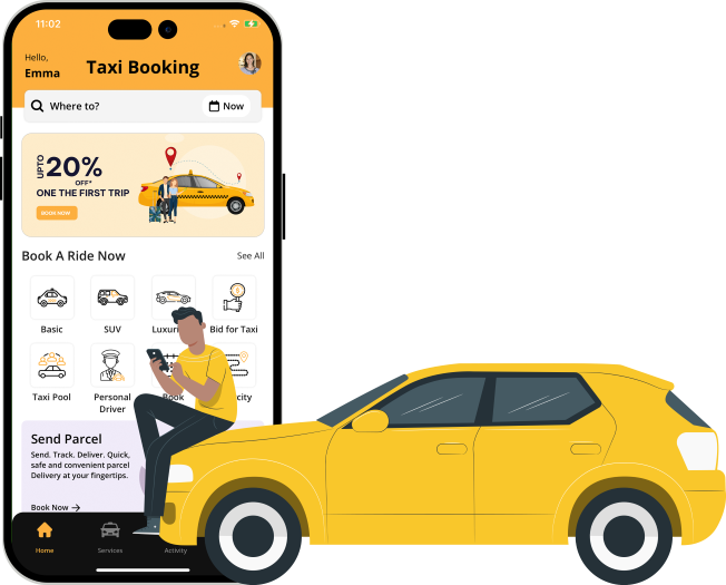 Custom Uber Clone - AI Taxi App Development